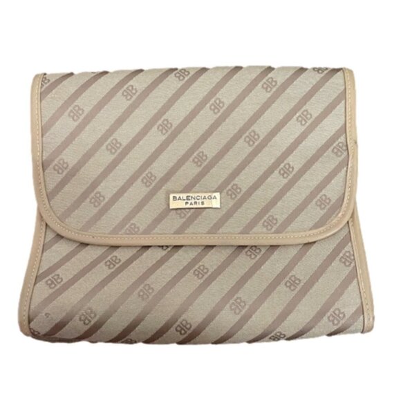 Vintage Balenciaga Paris Monogram Clutch 🇫🇷 - Picture 1 of 8